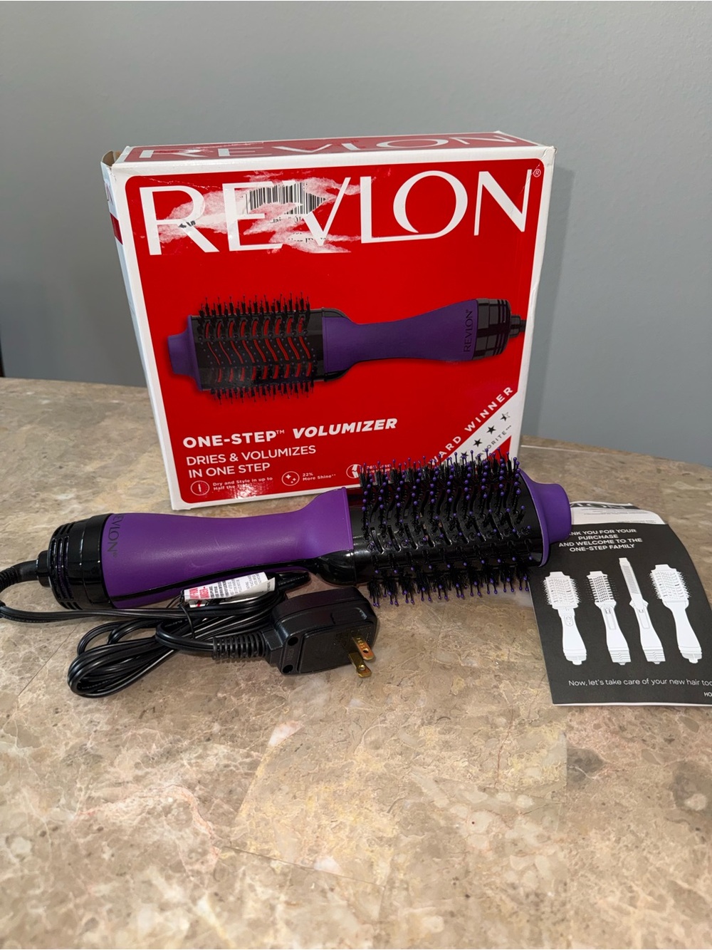 Revlon One-Step Volumizer and Hair Dryer Brush, Purple